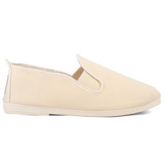 Mens Ecru Guadix Slip on Plimsoll
