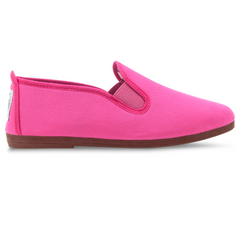 Womens Fuchsia Arnedo Slip on Plimsoll