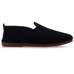 Womens Black Arnedo Slip on Plimsoll