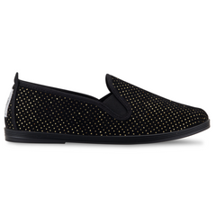 Womens Gold Conil Slip on Plimsoll