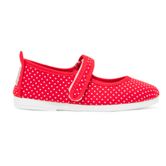 Kids Print Red Bailen Mary Jane Plimsoll