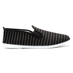 Womens Black Diablo Slip on Plimsoll