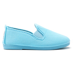 Kids Light Blue Guadix Slip on Plimsoll