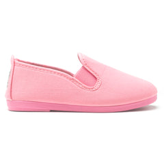 Kids Pink Guadix Slip on Plimsoll