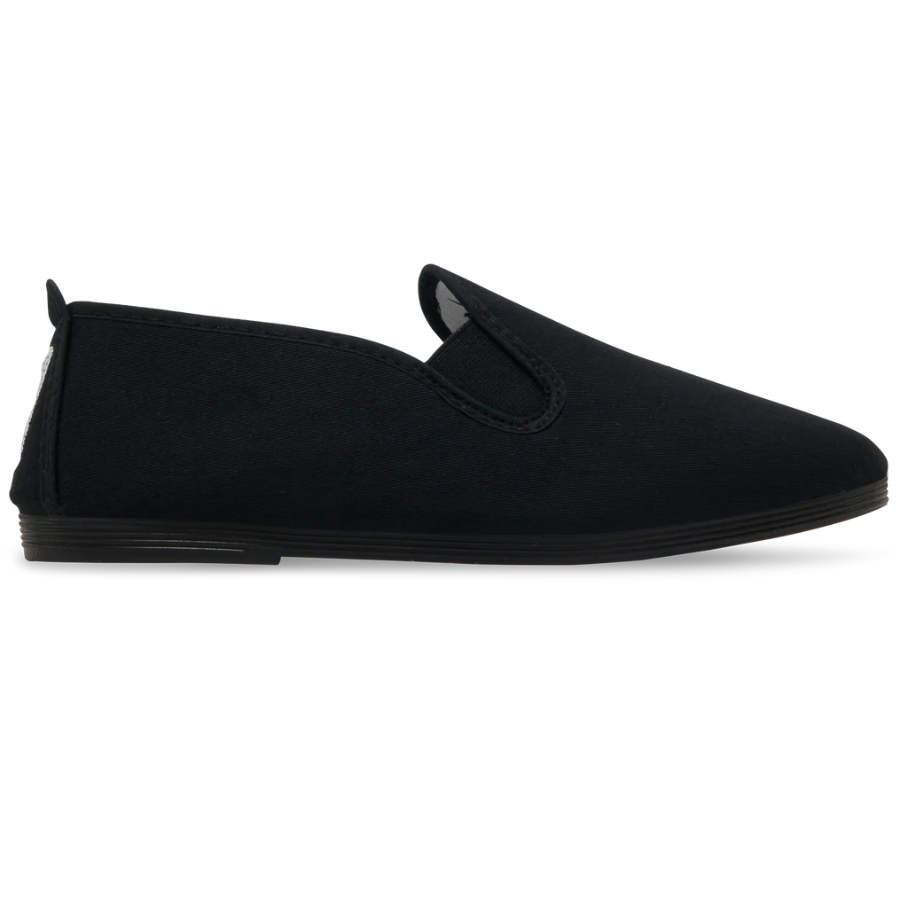 Mens Black Guadix Slip on Plimsoll – Flossy Shoes