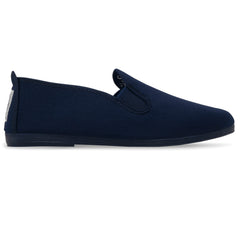 Mens Navy Guadix Slip on Plimsoll