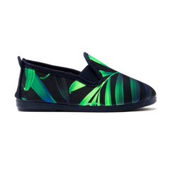 Kids Navy Panocha Slip on Plimsoll