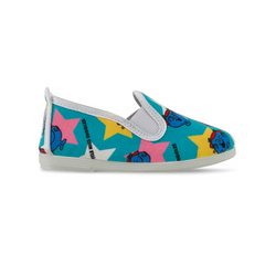 Kids Little Miss Giggles (Mr Men) Slip On Plimsoll
