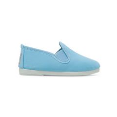 Kids Sky Blue Luna Slip on Plimsoll