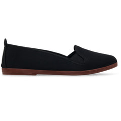 Womens Black Mijas Ballerina Plimsoll