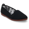 Womens Black Mijas Ballerina Plimsoll