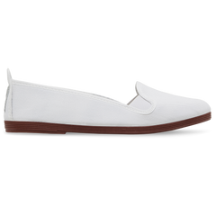Womens White Mijas Ballerina Plimsoll