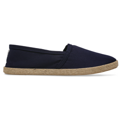 Mens Milo Navy Slip On Plimsoll
