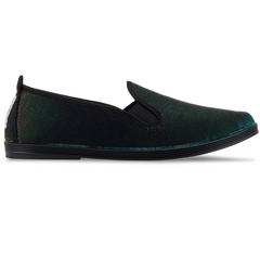 Womens Green Ondara Slip on Plimsoll