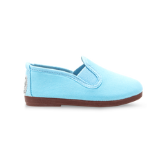 Kids Baby Blue Pamplona Slip on Plimsoll