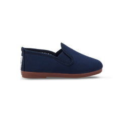 Kids Navy Pamplona Slip on Plimsoll
