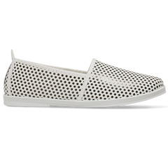 Womens Print White Rissa Slip on Plimsoll