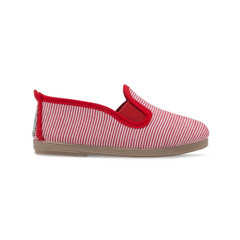 Kids Red San Javier Slip On Plimsoll