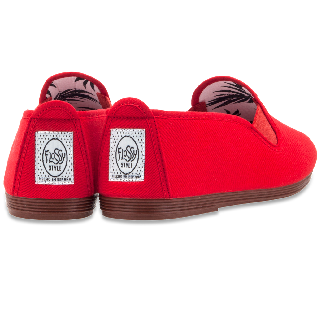 Mens Red Arnedo Slip on Plimsoll