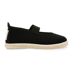 Kids Black Slip on Mary Jane Plimsoll