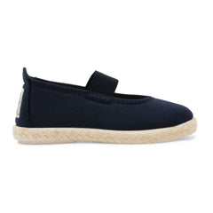 Kids Navy Slip on Mary Jane Plimsoll