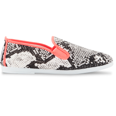 Womens Neon Pink Baza Slip on Plimsoll