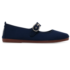 Womens Navy Tolosa Mary Jane Plimsoll